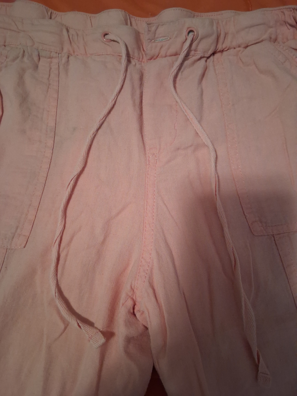 New York & Company Pale Pink Wide-Leg Drawstring Pants - Picture 5 of 6